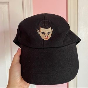 o mighty | stranger things eleven hat - black ♡
